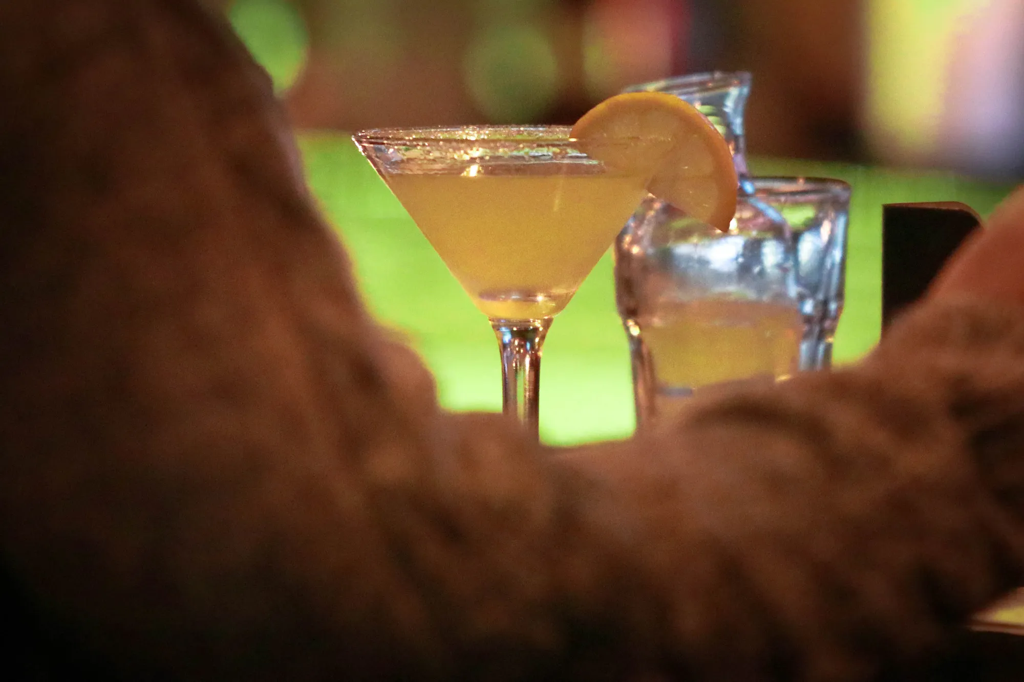 A martini at the bar